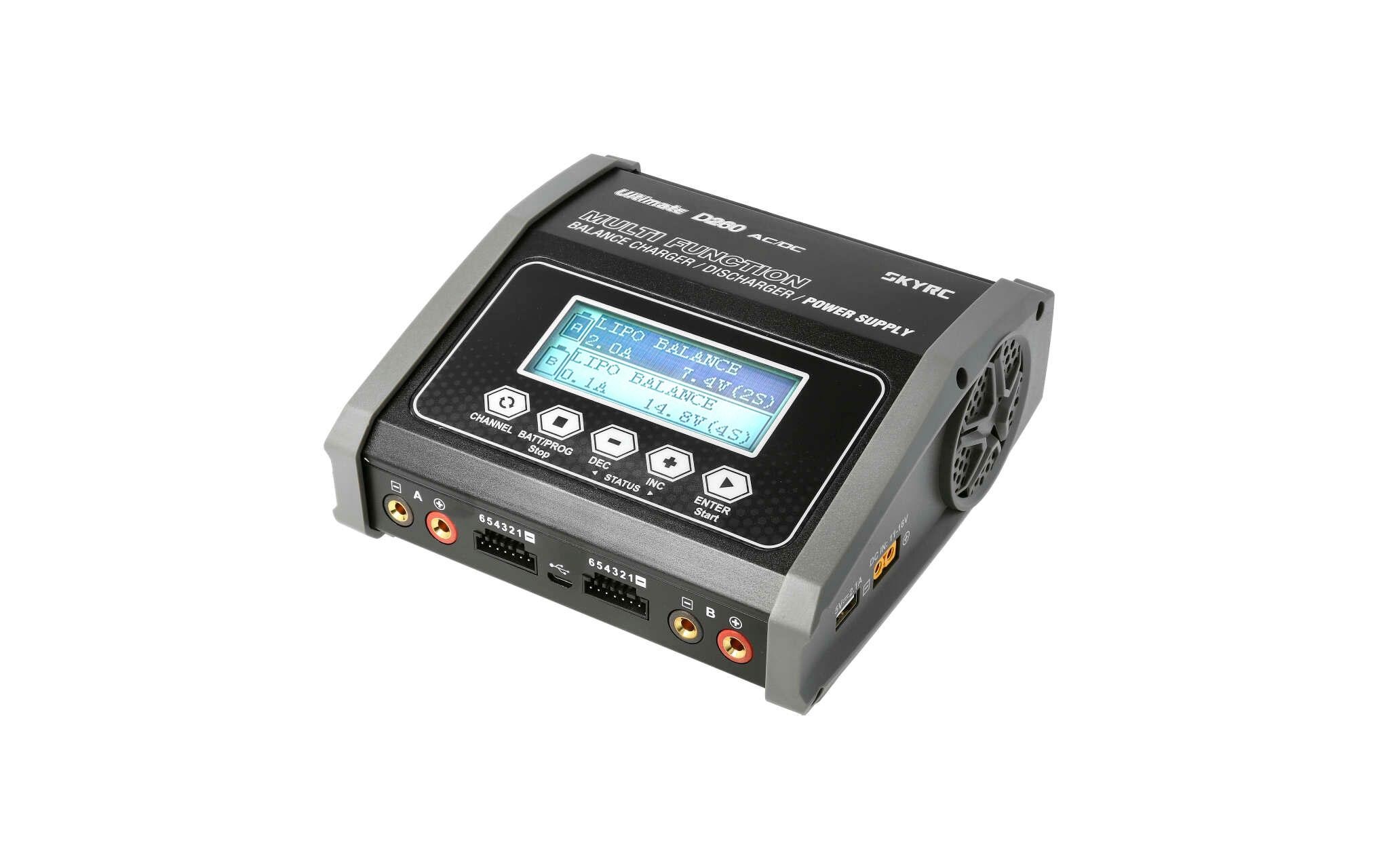 1114796 - Mediatech SkyRC D260 AC/DC 2x130W Zweikanal Ladegerät kaufen Schweiz | Mediatech.ch