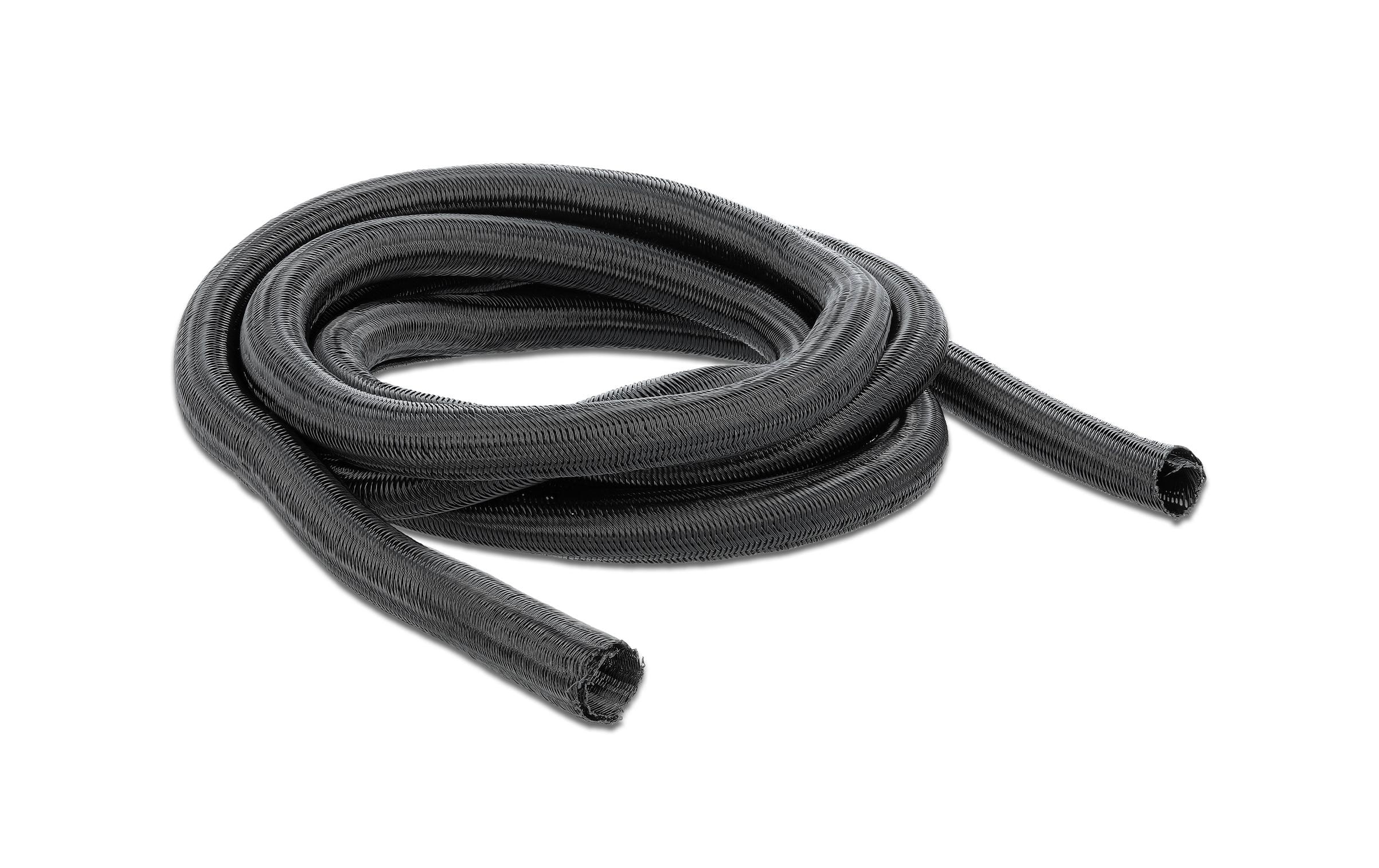 1115925 - Mediatech Delock Geflechtskabelschlauch, 10mx9mm selbstschliessend,schneidbar,hitzebeständig