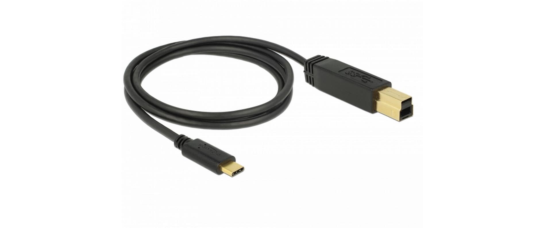 1121572 - Mediatech Delock USB3.1 Kabel C-Stecker - B-Stecker 1m, 10Gbps, Gen2, schwarz kaufen Schweiz | Mediatech.ch