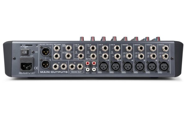 Power Dynamics PDM-S1204 Analoges 12-Kanal Mischpult, Multi-FX
