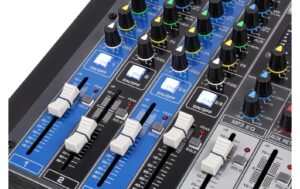 Power Dynamics PDM-S1204 Analoges 12-Kanal Mischpult, Multi-FX