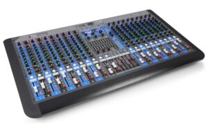 Power Dynamics PDM-S2004 Analoges 20-Kanal Mischpult, Multi-FX