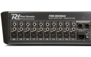Power Dynamics PDM-S2004 Analoges 20-Kanal Mischpult, Multi-FX