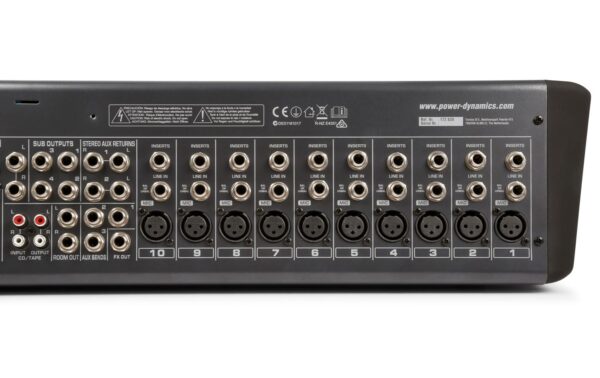 Power Dynamics PDM-S2004 Analoges 20-Kanal Mischpult, Multi-FX