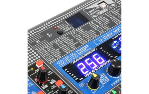 Power Dynamics PDM-S2004 Analoges 20-Kanal Mischpult, Multi-FX