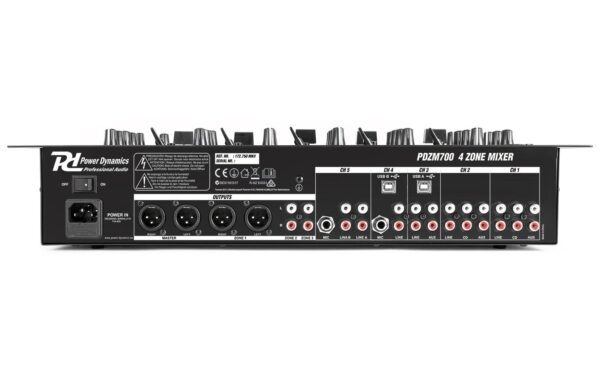 1123414_4 - Mediatech Power Dynamics PDZM700 Analoger 6-Kanal 4-Zonen Mischer, 19