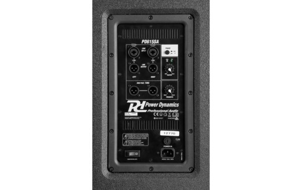 Power Dynamics PD615SA 15 PA-Subwoofer, aktiv, 500W, Class-D