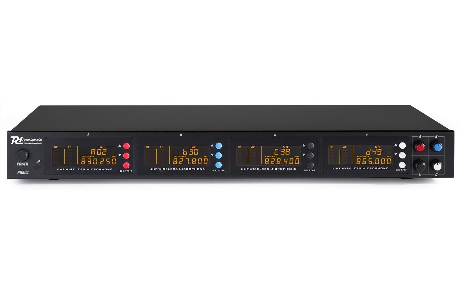 1123469_1 - Mediatech Power Dynamics PD504 4-Kanal UHF Funkstrecke mit 4 Miks