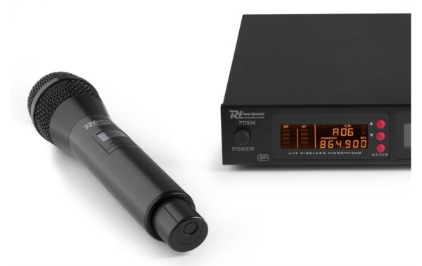 1123469_8 - Mediatech Power Dynamics PD504 4-Kanal UHF Funkstrecke mit 4 Miks