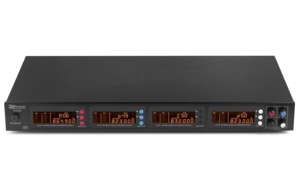 Power Dynamics PD504B 4-Kanal UHF Funkstrecke mit 4 Sender&Miks