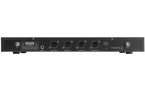 Power Dynamics PD504B 4-Kanal UHF Funkstrecke mit 4 Sender&Miks