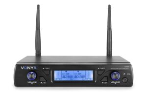 Vonyx WM62B 2-Kanal UHF Funkstrecke mit Taschensender
