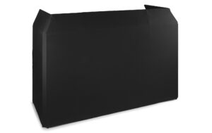 1123481_5 - Mediatech Vonyx DB5 DJ Booth aus Aluminium, schwarz, 2m