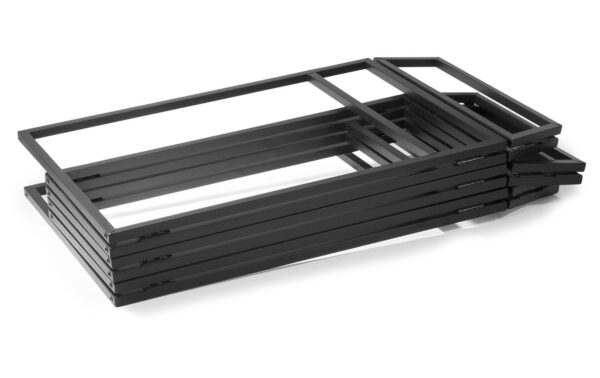 1123481_7 - Mediatech Vonyx DB5 DJ Booth aus Aluminium, schwarz, 2m