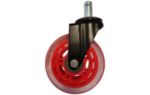 LC-POWER Gaming Stuhlrollen 5er Set. rot