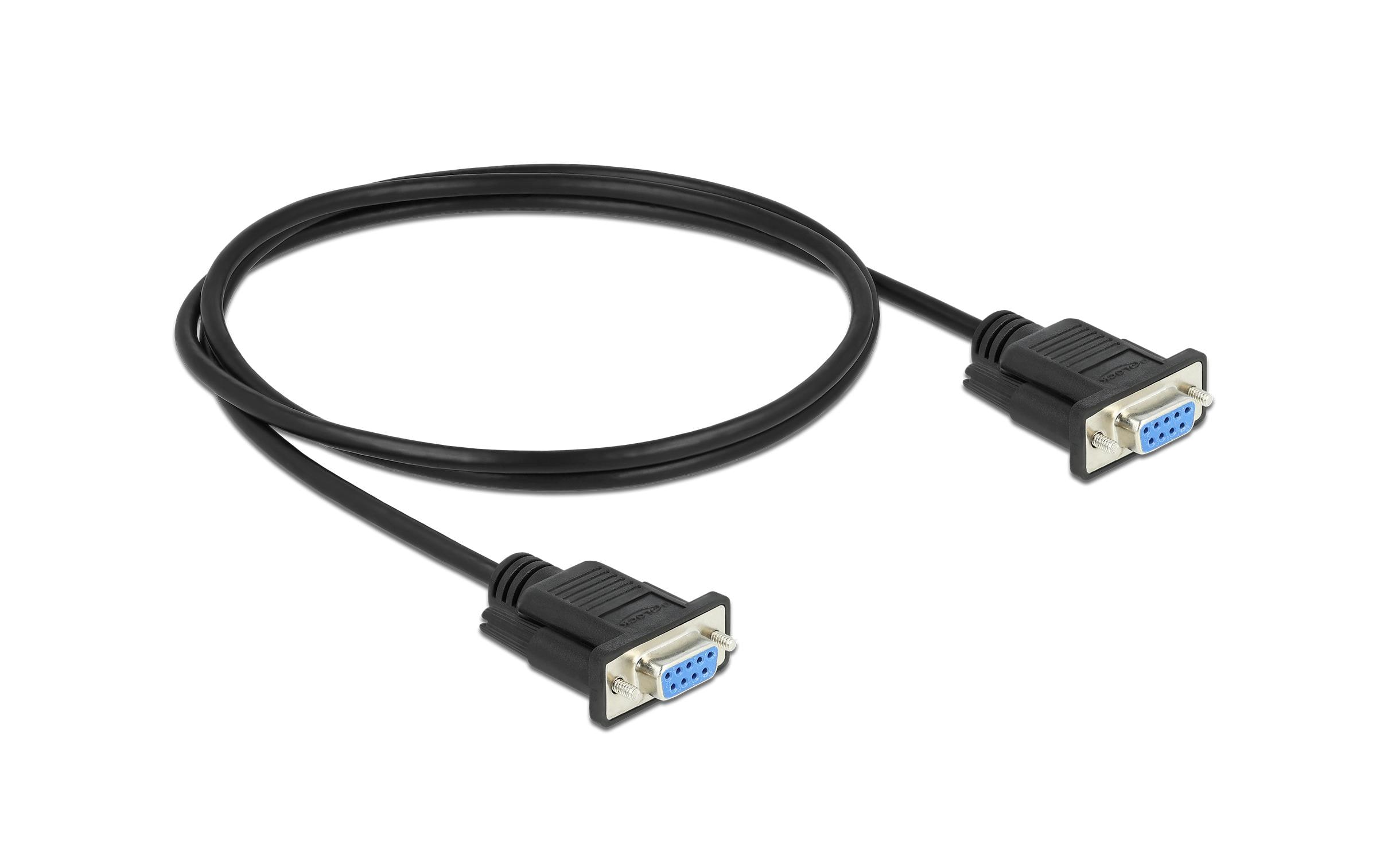 1128967_1 - Mediatech Nullmodemkabel sub-D9 Buchse-Buchse, 1m Serieller Datentransfer, RS-232