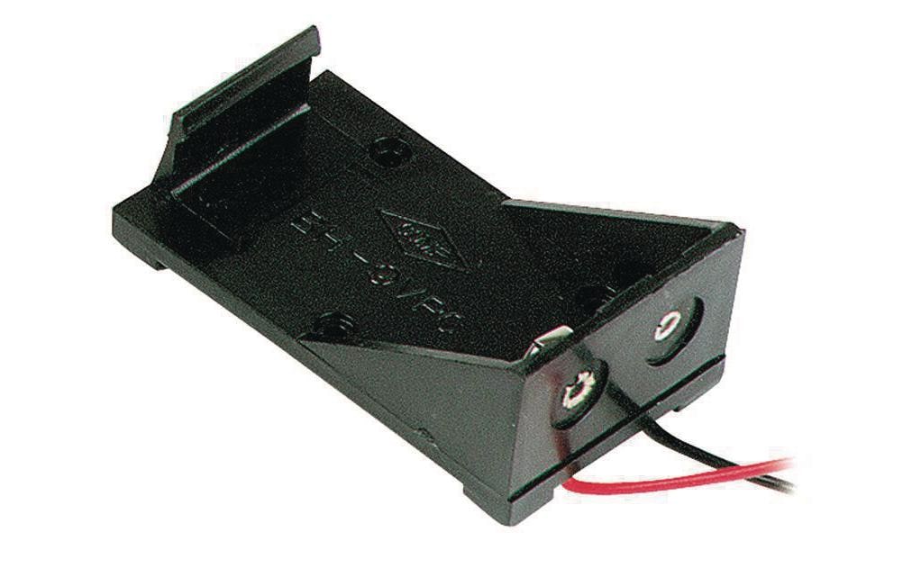 112972 - Mediatech Velleman BH9V Batteriehalter 1x 9V Block mit Lötanschlusskabel kaufen Schweiz | Mediatech.ch