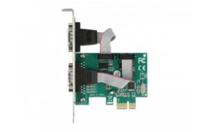 Delock 90007 PCI Express Karte 2 x Seriell, 2x RS-232, 921.6 Kbps, LP