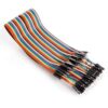 1138697 - Mediatech Whadda 40 PINS 30 CM M/M JUMPER WIRE (FLAT CABLE)