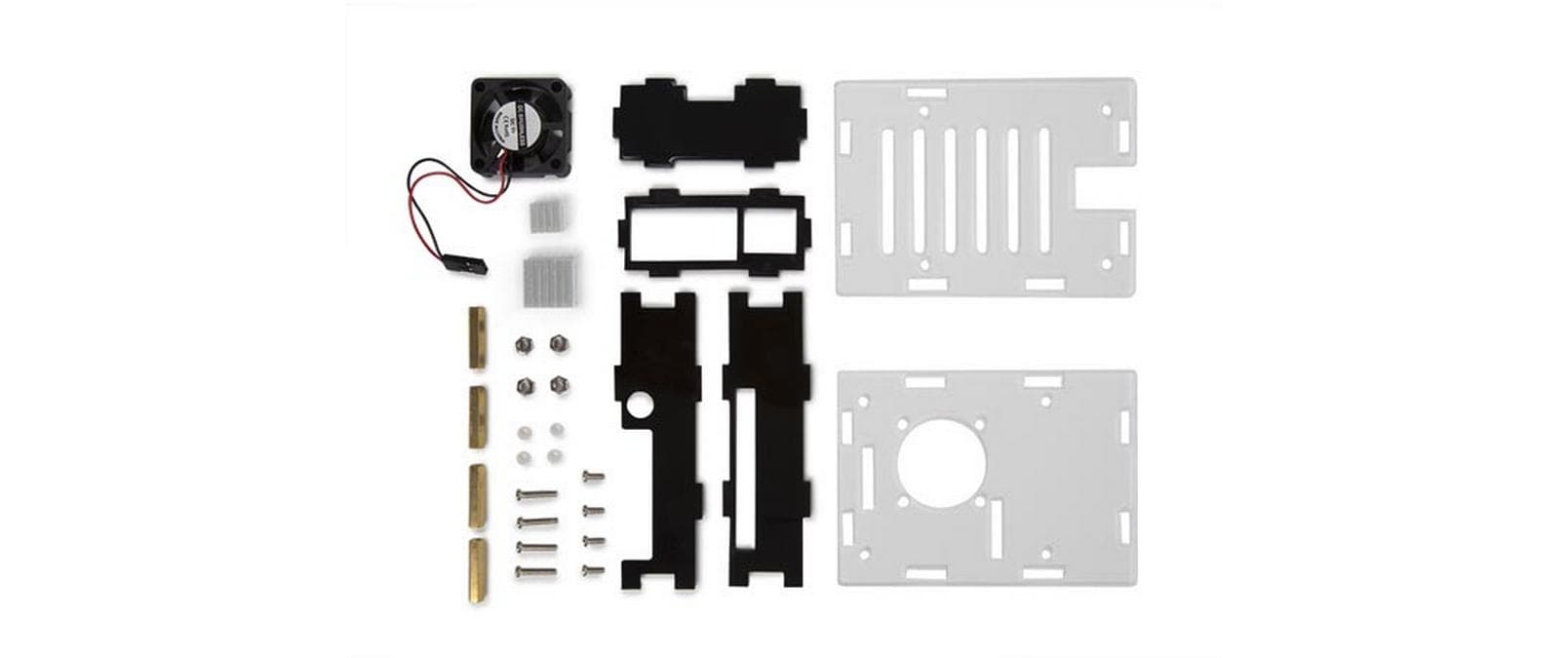1138727 - Mediatech Whadda TRANSPARENT CASE WITH COOLING FOR RASPBERRY PI 4 kaufen Schweiz | Mediatech.ch