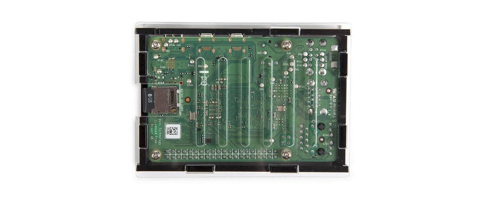 1138727_1 - Mediatech Whadda TRANSPARENT CASE WITH COOLING FOR RASPBERRY PI 4