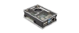 1138727_4 - Mediatech Whadda TRANSPARENT CASE WITH COOLING FOR RASPBERRY PI 4