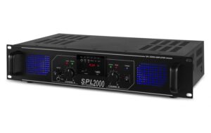 Skytec SPL 2000MP3 2-Kanal Endstufe 2x 1000W, schwarz
