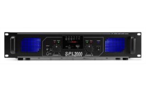 Skytec SPL 2000MP3 2-Kanal Endstufe 2x 1000W, schwarz