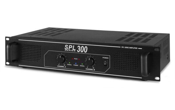 Skytec SPL 300 2-Kanal Endstufe 2x 150W, schwarz