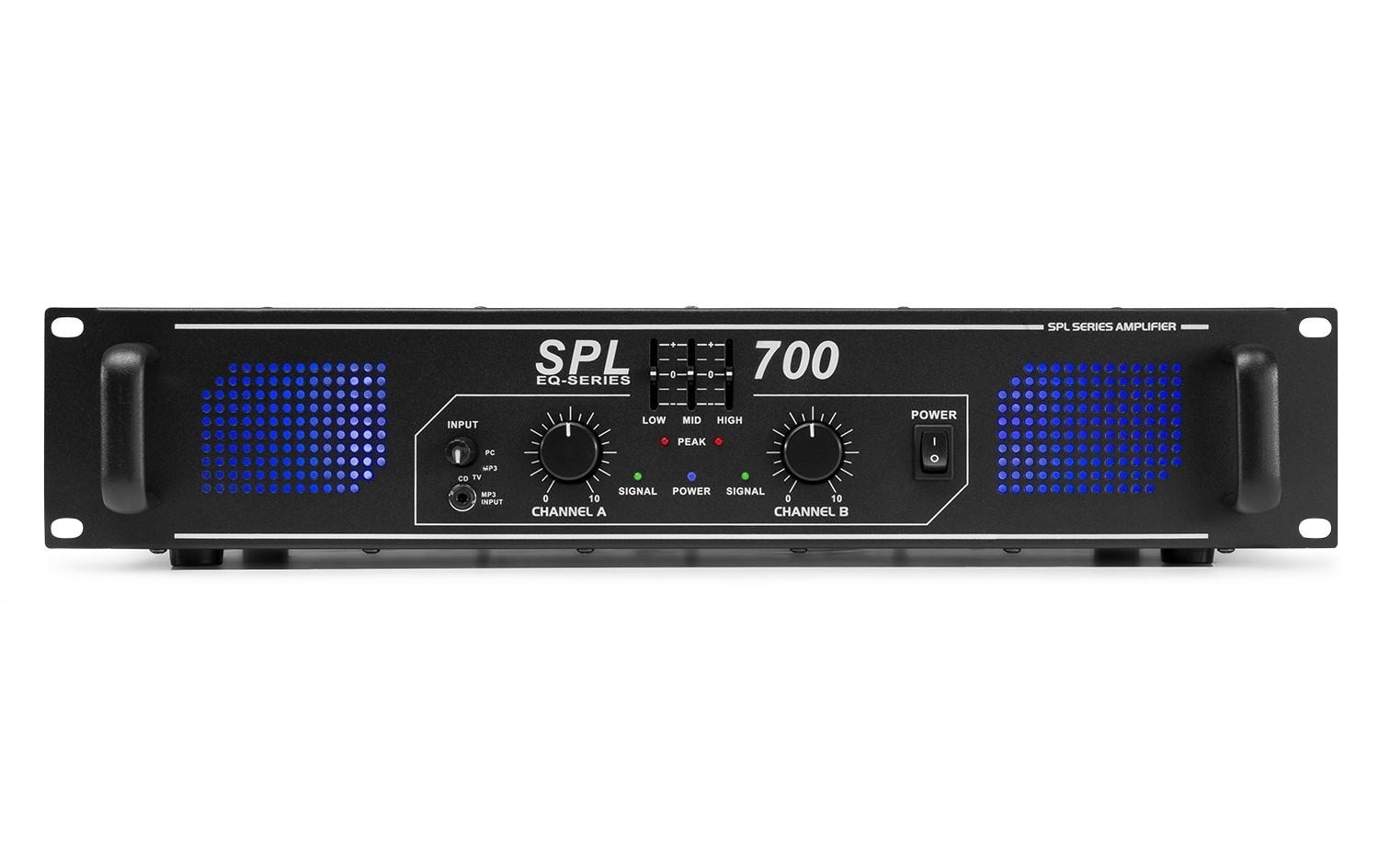 1141225_1 - Mediatech Skytec SPL 700 2-Kanal Endstufe 2x 350W, EQ