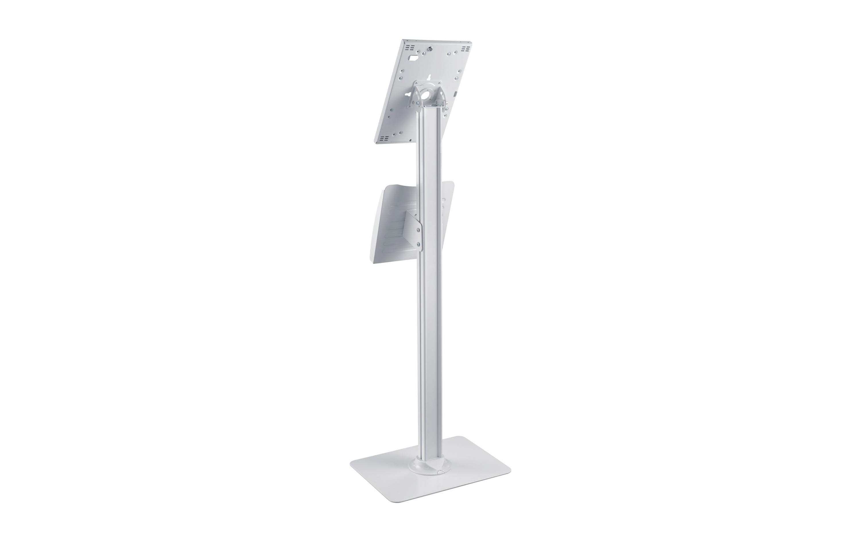 1141358_1 - Mediatech PureMounts PDS-5921 Tablet Standfuss Weiss, iPad / Galaxy, Abschliessbar, Fach