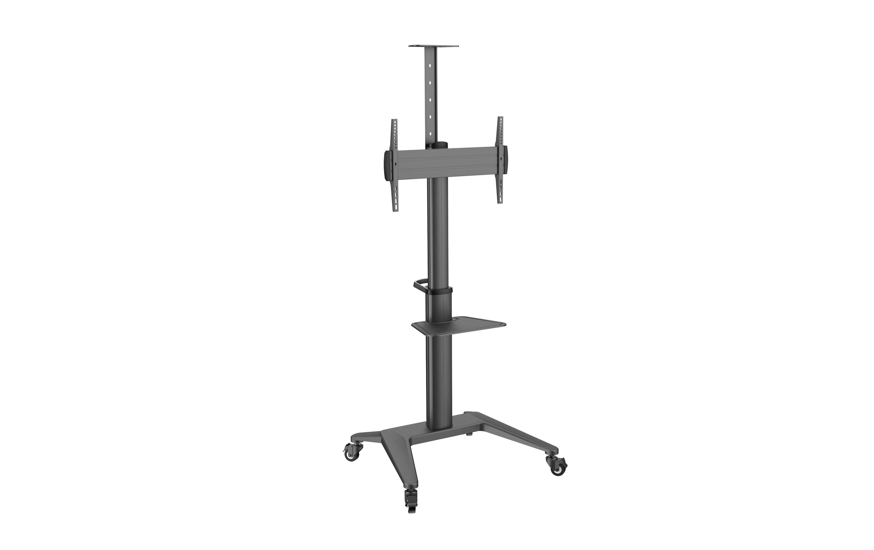 PureMounts PDS-0002C Display Trolley Schwarz, 37-70, bis 70Kg, bis 600x400