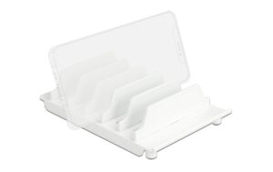 1141651_3 - Mediatech Delock Geräteständer Weiss 6x Tablets oder Smartsphones