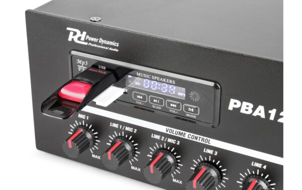 Power Dynamics PBA60 100V Verstärker 60W, USB/MP3/BT
