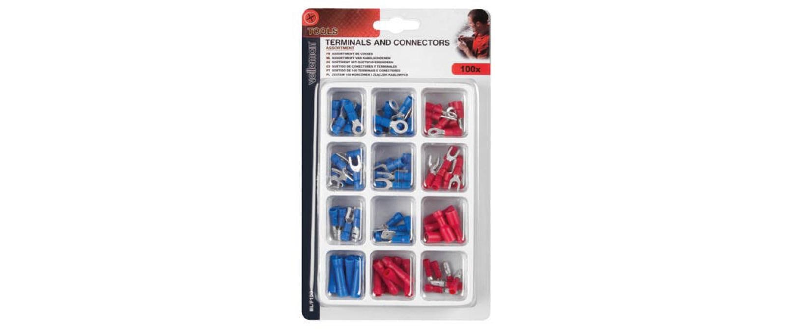 114233 - Mediatech Velleman BL/F100 Quetschverbinder Set Sortiment ä 100 Stk kaufen Schweiz | Mediatech.ch