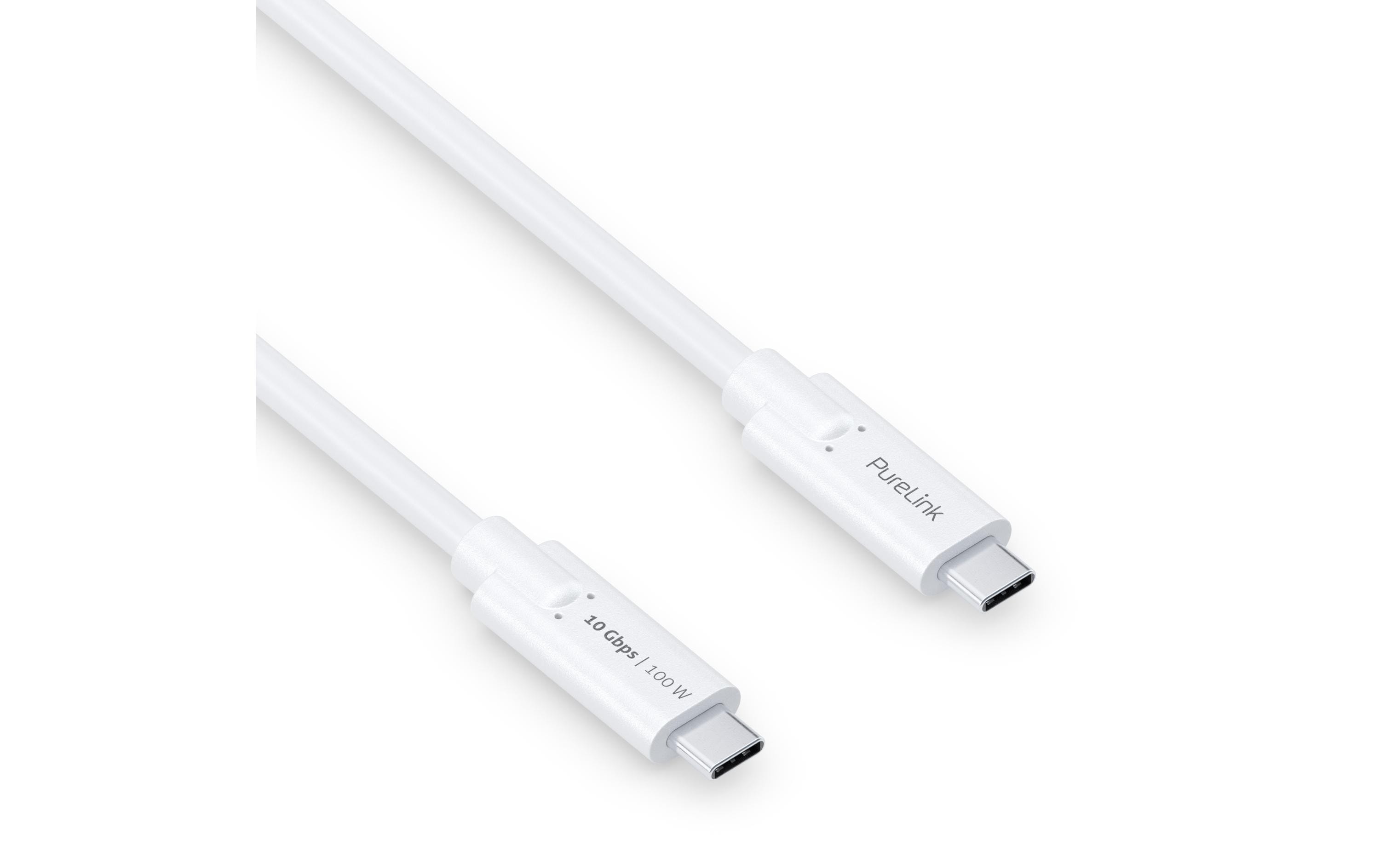 1142405 - Mediatech PureLink USB3.1 Gen2 USB-C-C, 150cm, Weiss 10Gbps, 5A, Power Delivery bis 100Watt, DP kaufen Schweiz | Mediatech.ch