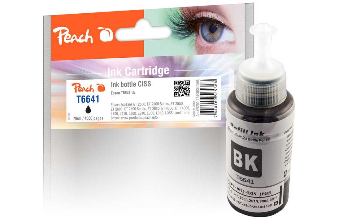 1142657 - Mediatech Peach Tinte Epson T6641 70 ml, black kaufen Schweiz | Mediatech.ch