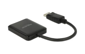 1142919_2 - Mediatech Delock DP 1.4 Splitter,1x DP zu 2xHDMI, MST 4K bis 30Hz, schwarz, DP Alternate Mode