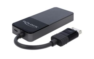 Delock DP 1.4 Splitter,1x DP zu 3xHDMI, MST 4K bis 30Hz, schwarz, DP Alternate Mode