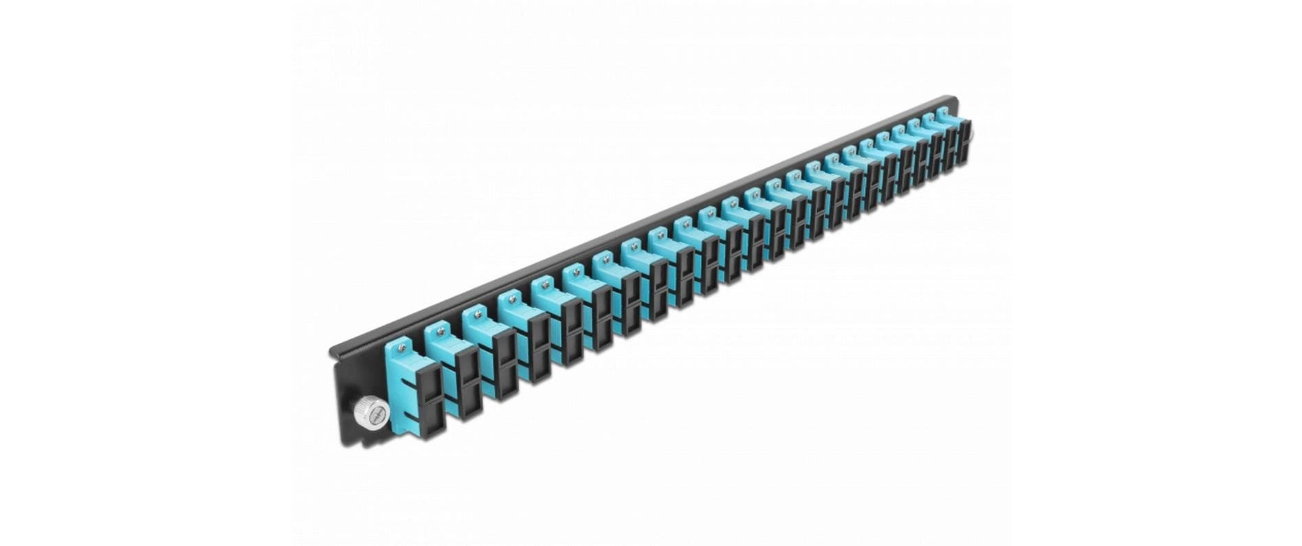 1142985 - Mediatech DeLock 19Spleissbox FB 24Port SC,Duplex 19Spleissbox-DE,1HE,Aqua,482.6x44x44mm