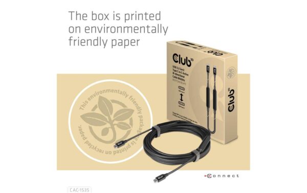 1145717_4 - Mediatech Club 3D, USB 3.2 GEN 2 TYPE-C to C ACTIVE 5.0 Meter, 8K60HZ, 10Gbps, PD