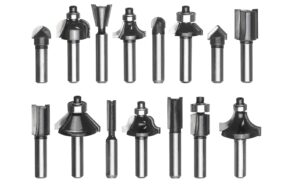 Einhell Fräsersatz 8mm, 15-tlg. Oberfräsen-Zubehör