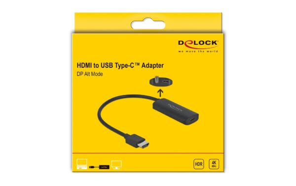 Delock Monitorkonverter HDMI zu USB-C für USB-C Monitore bis 4K/60Hz,