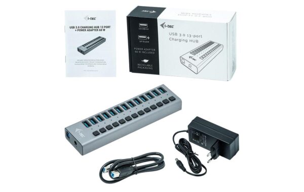 i-tec USB 3.0 Charging Hub 13P mit ext. Adapter 60W