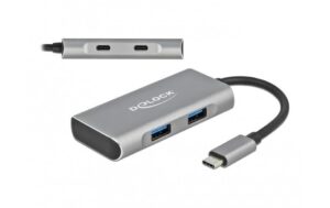 Delock USB 3.1 Hub 2x USB Typ-A + 2x Type-C, Plug & Play
