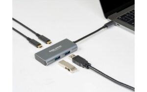 Delock USB 3.1 Hub 2x USB Typ-A + 2x Type-C, Plug & Play