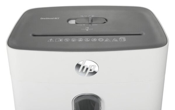 1155835_2 - Mediatech HP Aktenvernichter OneShred 8CC bis 8 Blatt, 15 Liter, Sicherheitsstufe 4