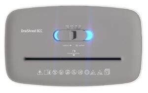 1155835_3 - Mediatech HP Aktenvernichter OneShred 8CC bis 8 Blatt, 15 Liter, Sicherheitsstufe 4