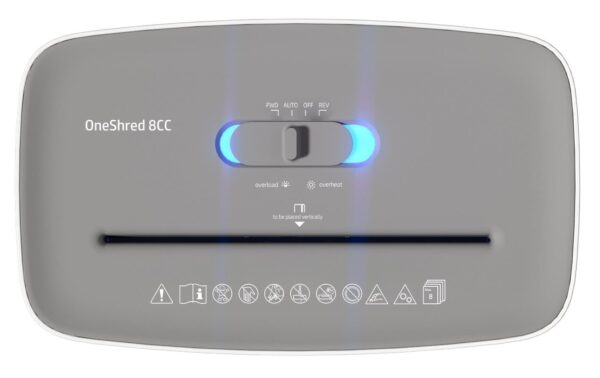 1155835_3 - Mediatech HP Aktenvernichter OneShred 8CC bis 8 Blatt, 15 Liter, Sicherheitsstufe 4