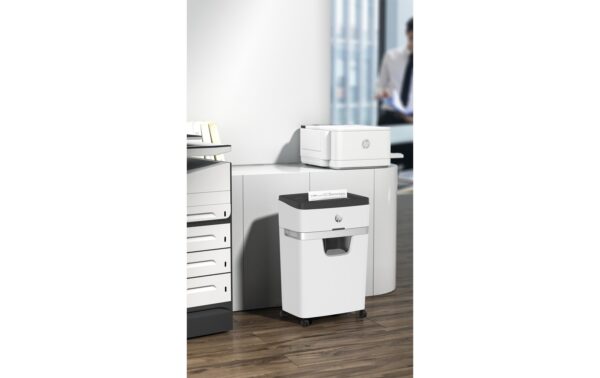 1155840_8 - Mediatech HP Aktenvernichter OneShred 12MC bis 12 Blatt, 25 Liter, Sicherheitsstufe 5